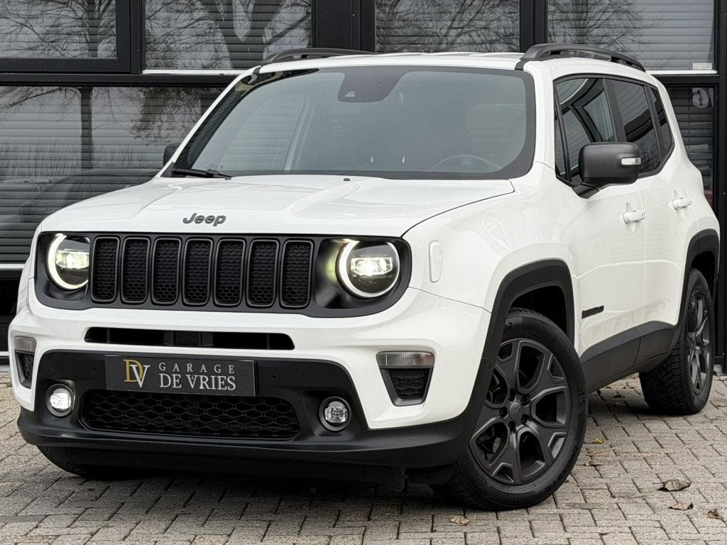 Jeep Renegade 1.3T DDCT Aut 80th Anniversary Full Option ACC, Auto's, Gebruikt, 4 cilinders, 150 pk, Wit