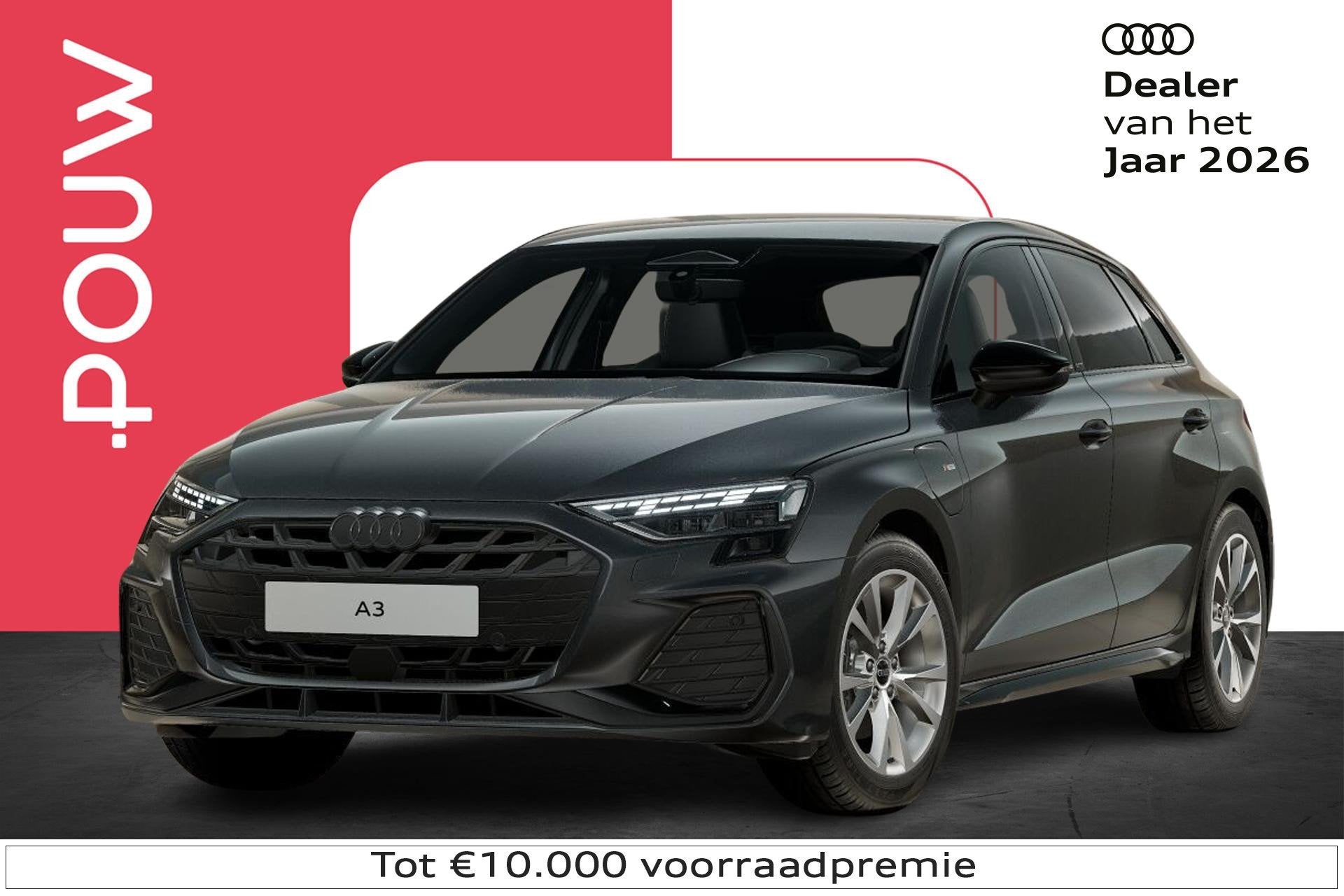 Audi A3 Sportback 40 TFSI e 204pk S Edition | Getint Glas |, 12 maanden, 1498 cc, 4 cilinders, 150 min