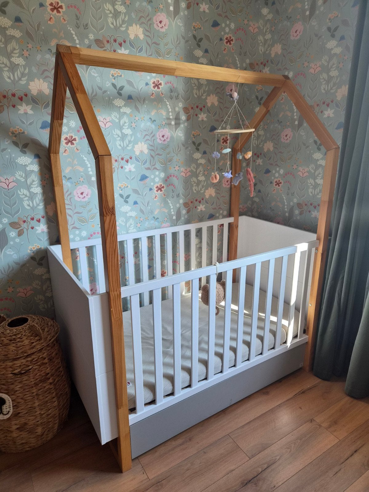 Bellamy Ledikant/Juniorbed 70x140/160 cm met lade, Gebruikt, 70 tot 85 cm, Lattenbodem, 140 tot 160 cm