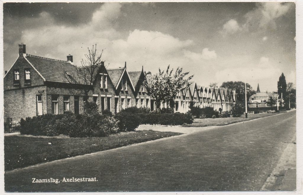 Zaamslag - Axelsestraat  1961, Ophalen of Verzenden, 1960 tot 1980, Ongelopen, Zeeland