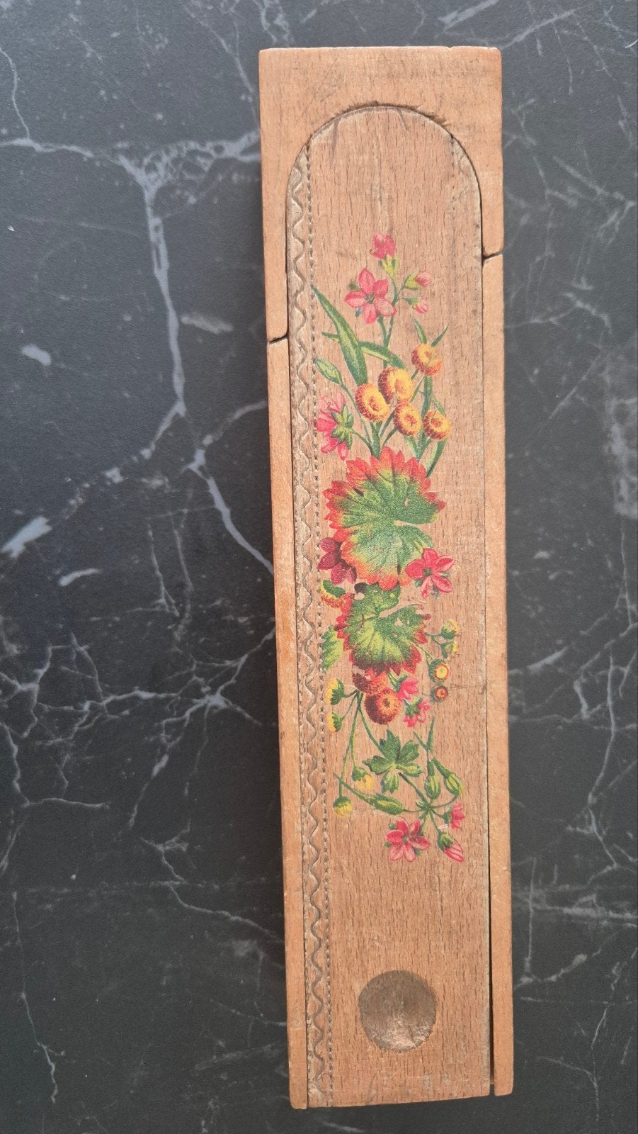 Antieke houten griffeldoos uit de jaren 30 met leie, Antiek en Kunst, Ophalen of Verzenden