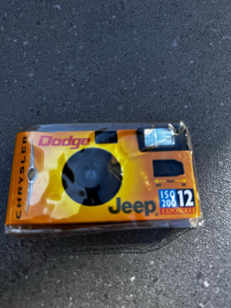 Wegwerpcamera Chrysler Dodge Jeep ISO 200 12 opnames, Ophalen of Verzenden, Nieuw, Overige merken