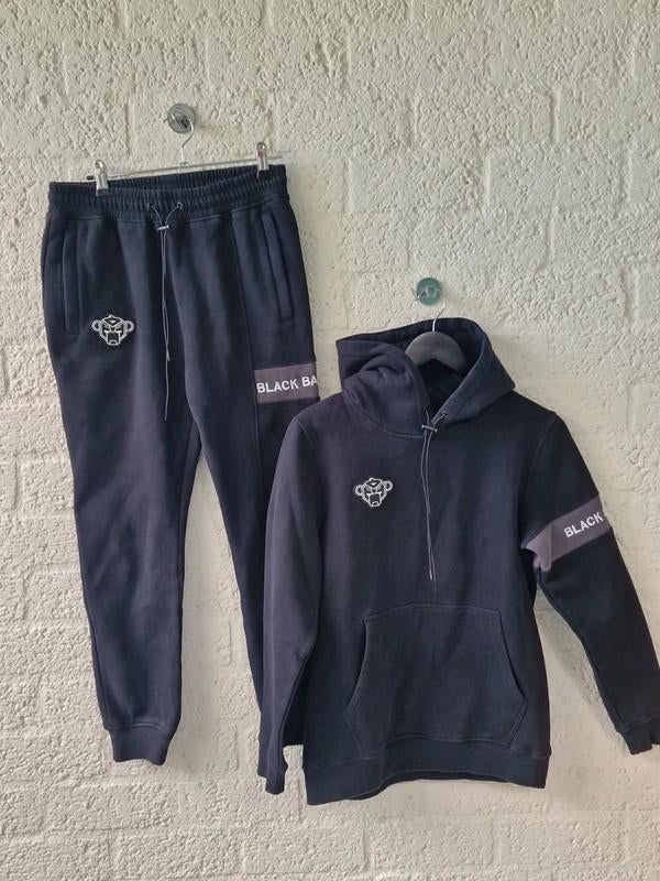 Black Bananas Commander tracksuit zwart maat S, Kleding | Heren, Sportkleding, Ophalen of Verzenden, Grijs, Algemeen