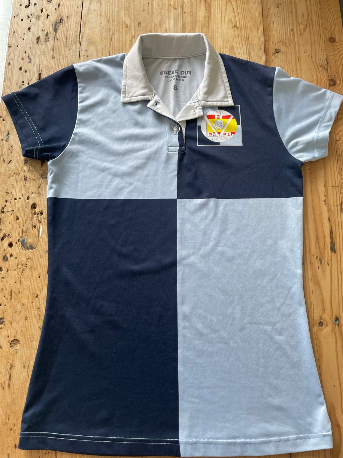 MHC Lemmer Shirt Dames - Maat S, Blauw, Ophalen of Verzenden, Zo goed als nieuw, Korte mouw