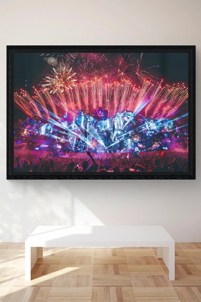 Tomorrowland 2024 wall-art (180x120), Huis en Inrichting, Ophalen, Schilderij, 120 cm, Hout