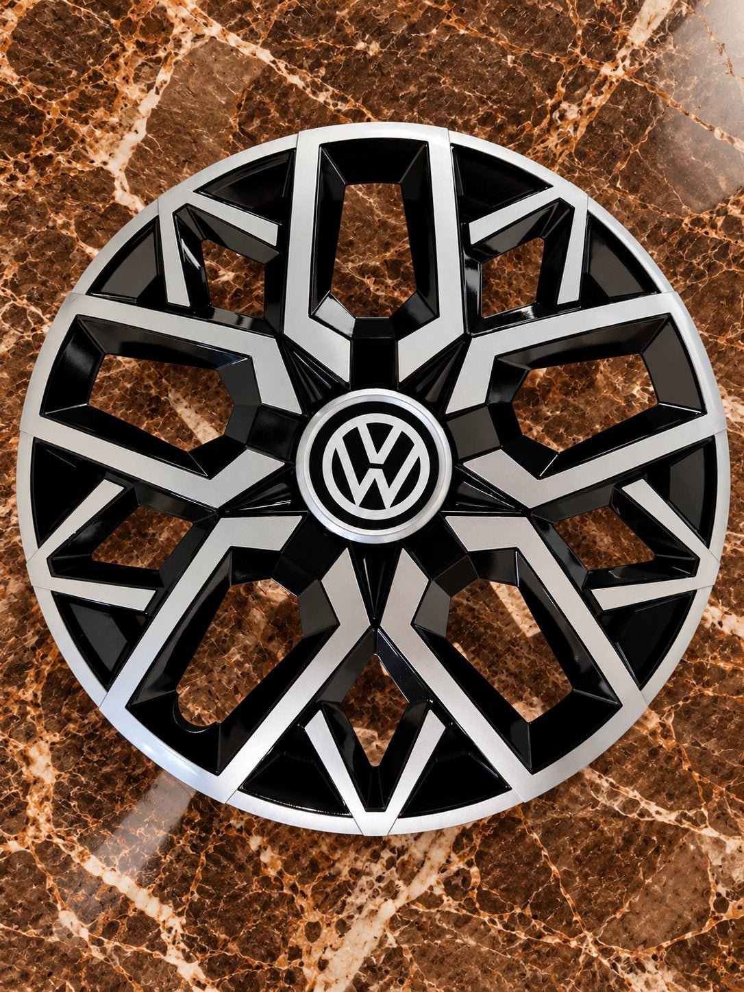 14 inch Wieldop Set - Highgloss Silver - Geschikt voor VW, Auto diversen, VW, Nieuw, Ophalen of Verzenden, VW