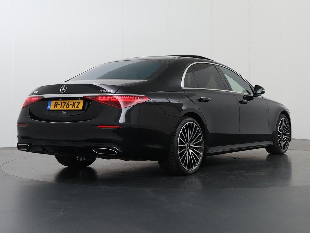 Mercedes-Benz S-klasse 500 4MATIC Lang AMG Line | Premium pl, Euro 6, 4 stoelen, Zwart, Vierwielaandrijving