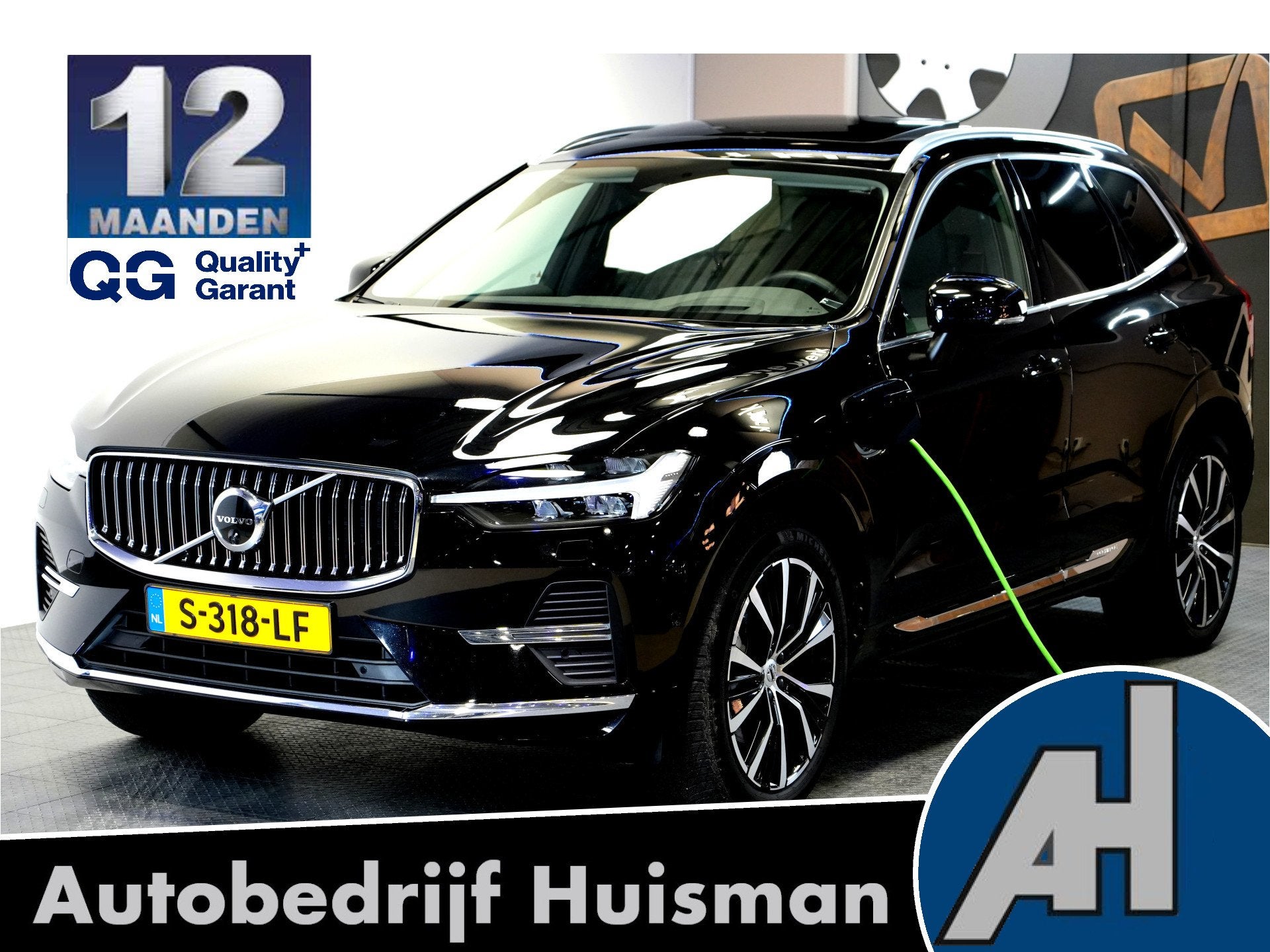 Volvo XC60 2.0 T6 AWD 293kW/399pk Aut8 Ultimate Bright PANOR, Auto's, Automaat, Gebruikt, 138 €/maand, Zwart