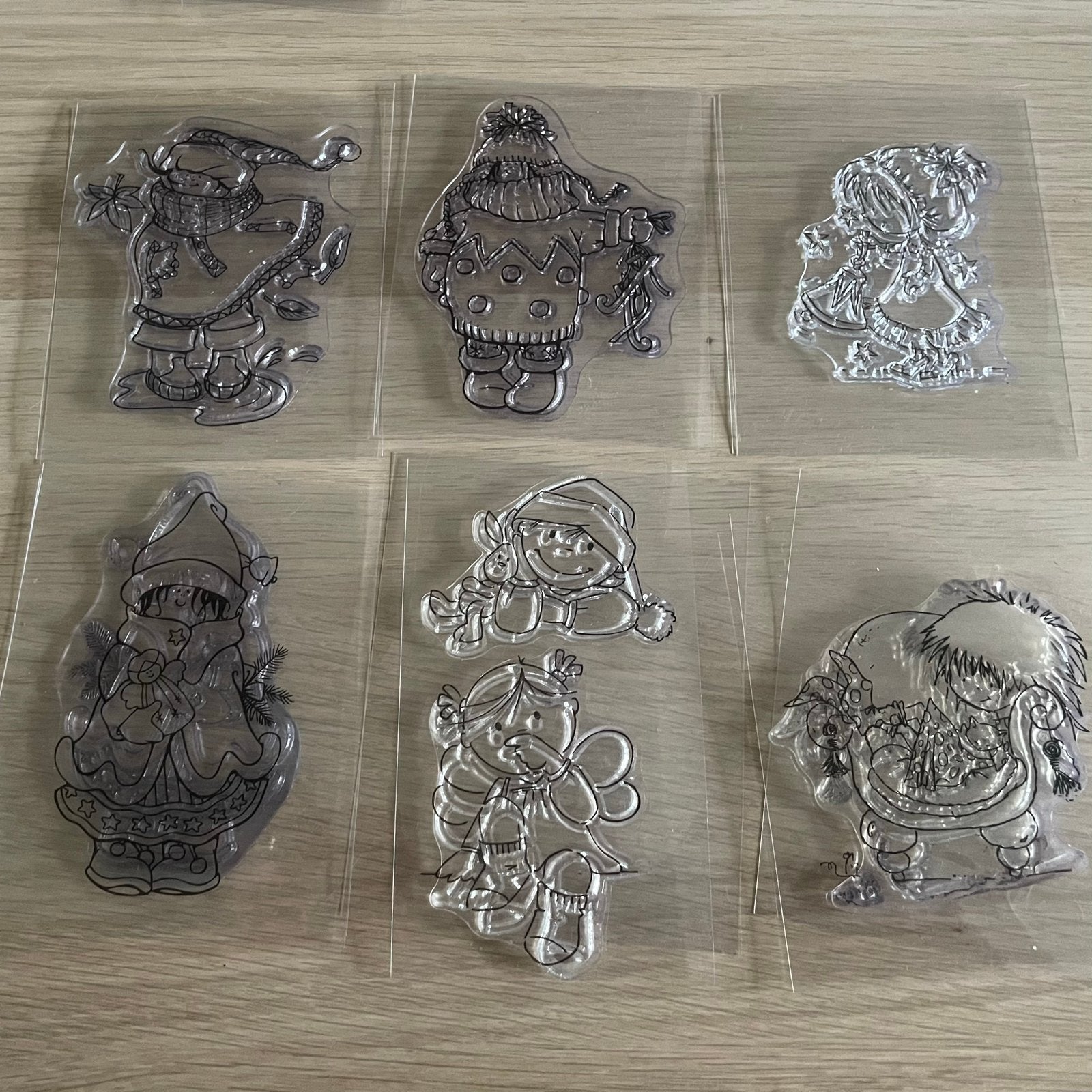 Kerst Stempels - Diverse Figuren voor Knutselprojecten, Ophalen of Verzenden, Gebruikt