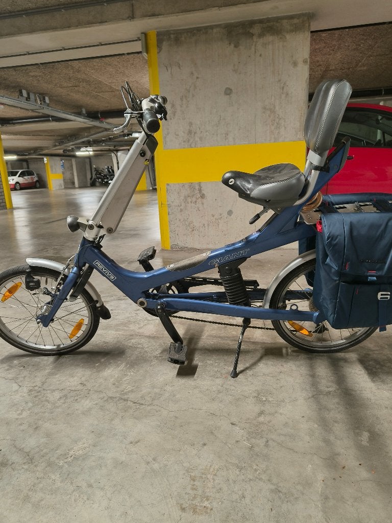 Fiets, Giant, blauw, Ophalen, Gebruikt, Staal, Heren