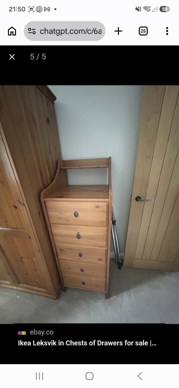 GEZOCHT: Smalle, lange IKEA ladekast (geen commode), Minder dan 50 cm, Gebruikt, 5 laden of meer, 100 tot 150 cm