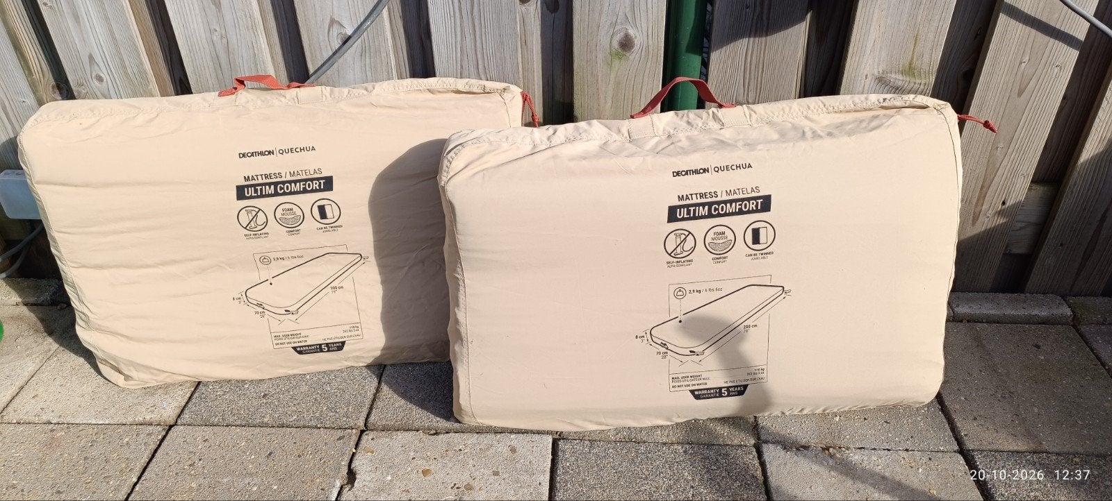 2 x self inflating matras Decathlon, Ophalen, Gebruikt