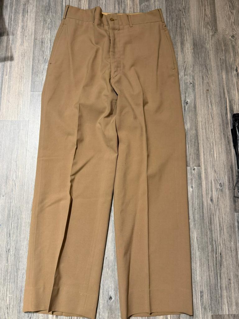 Amerikaanse M1 khaki wool tropical zomer trousers, Verzamelen, Ophalen of Verzenden, Amerika