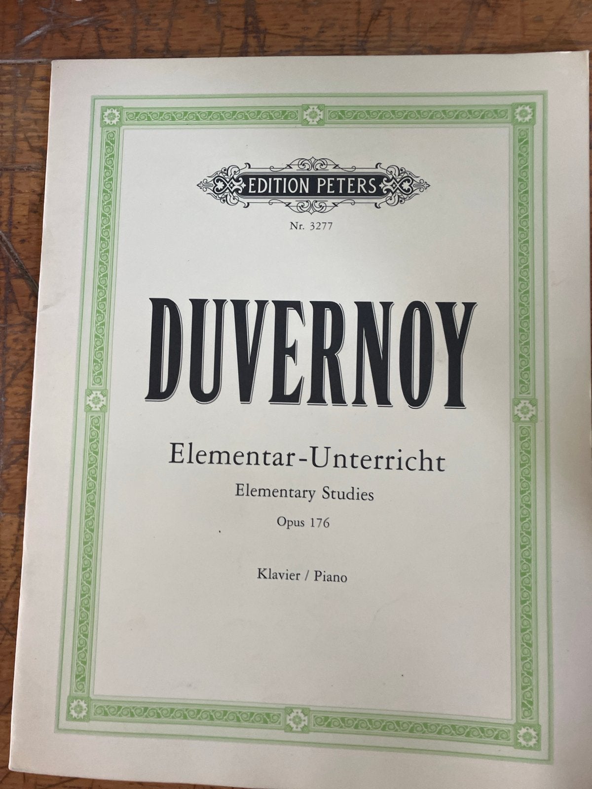 Duvernoy Elementar-Unterricht Opus 176 - Pianostudies, Klassiek, Les of Cursus, Ophalen of Verzenden, Zo goed als nieuw