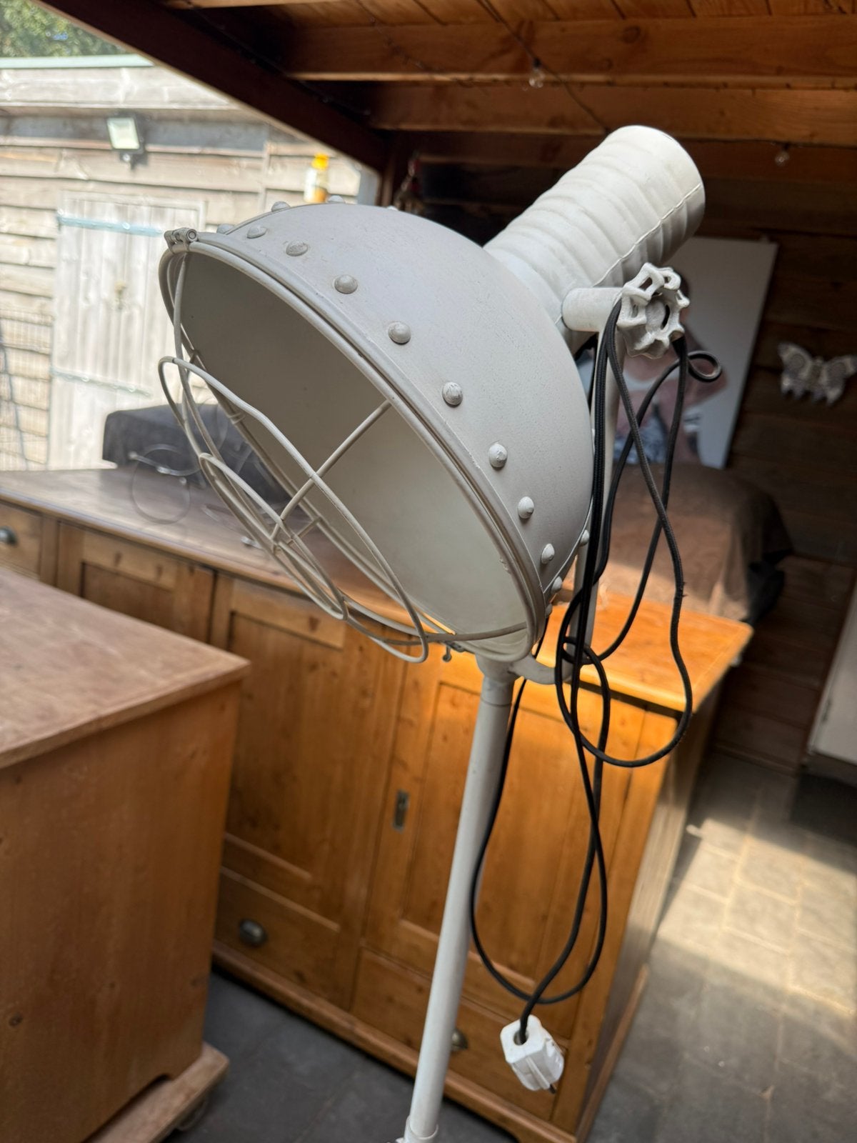 Mooie industriële lamp statief vloerlamp, Ophalen, Zo goed als nieuw, 150 tot 200 cm