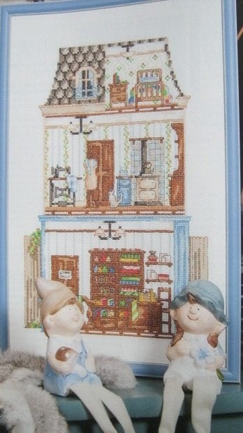 Borduurpatroon  Poppenhuis  nr 9737 do, Verzenden, Nieuw, Handborduren, Patroon