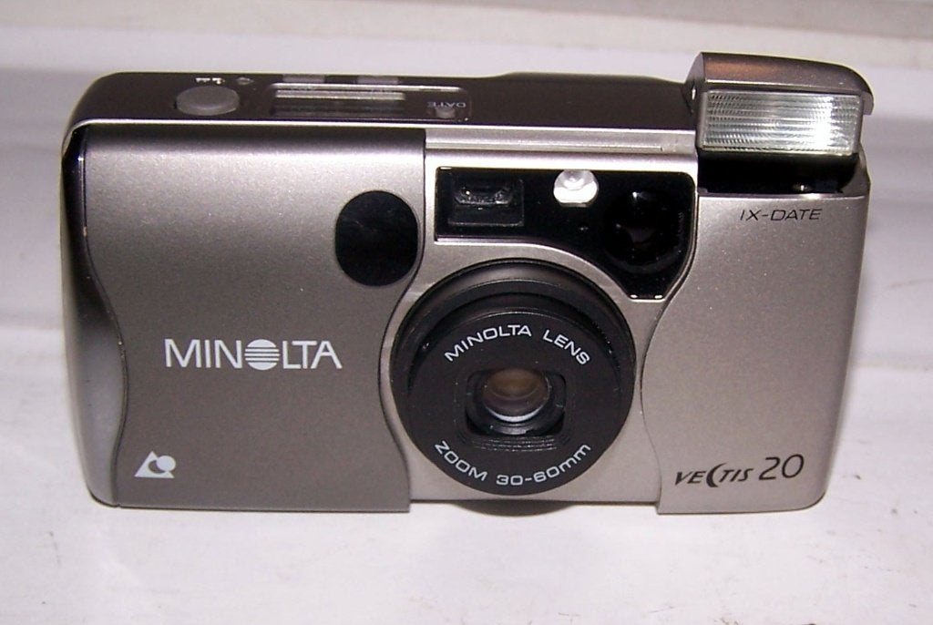 Mooie Minolta Vectis 20 IX-Date. APS camera. Izgs., Ophalen of Verzenden, Zo goed als nieuw, Compact, Minolta