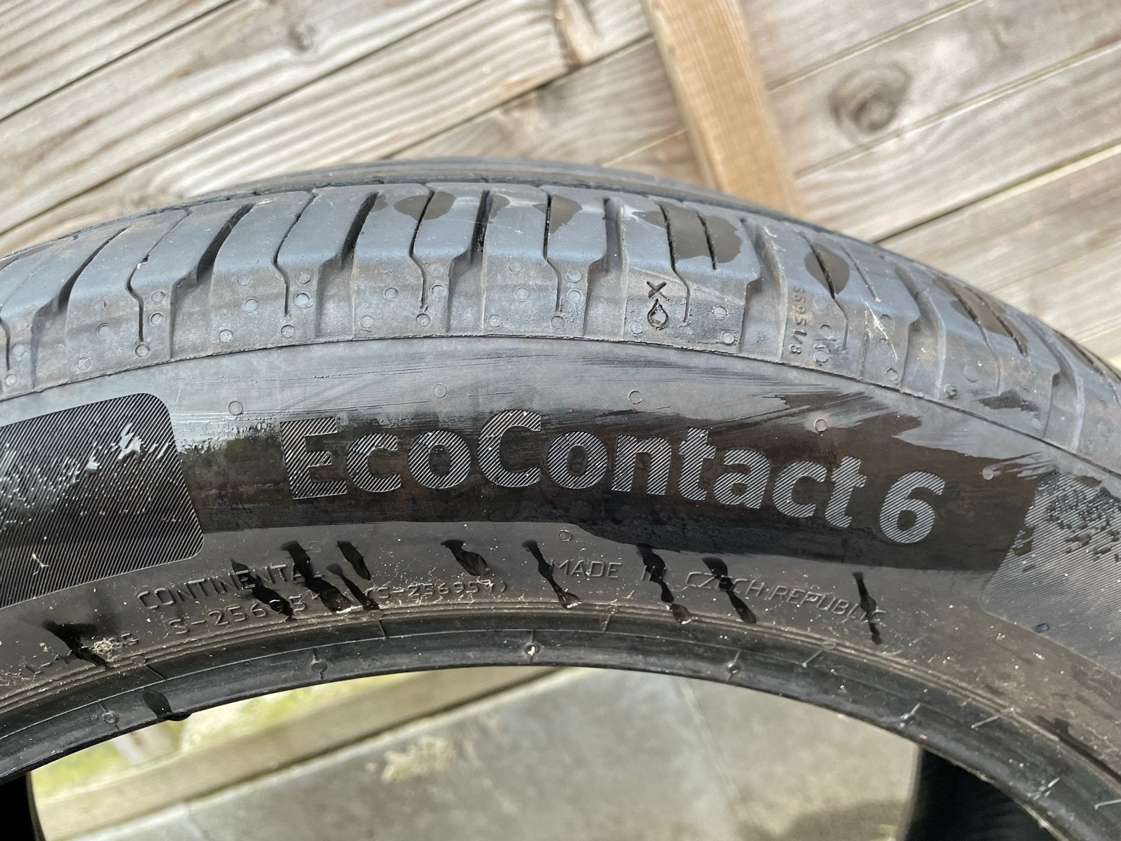 Continental ecocontact 6 banden, Auto-onderdelen, 18 inch, Gebruikt, Ophalen of Verzenden, 235 mm
