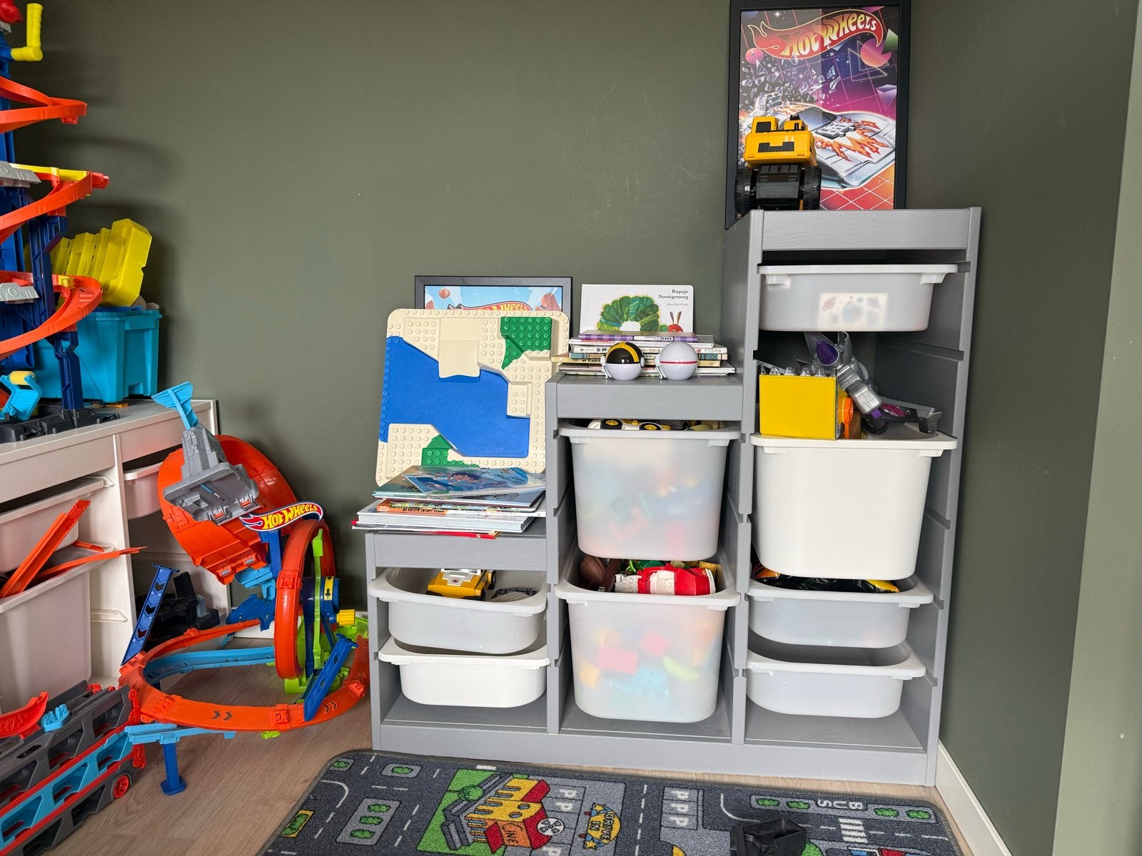 Ikea TROFAST kast grijs 94x44x91cm, Ophalen, Gebruikt, Kast, 75 tot 100 cm