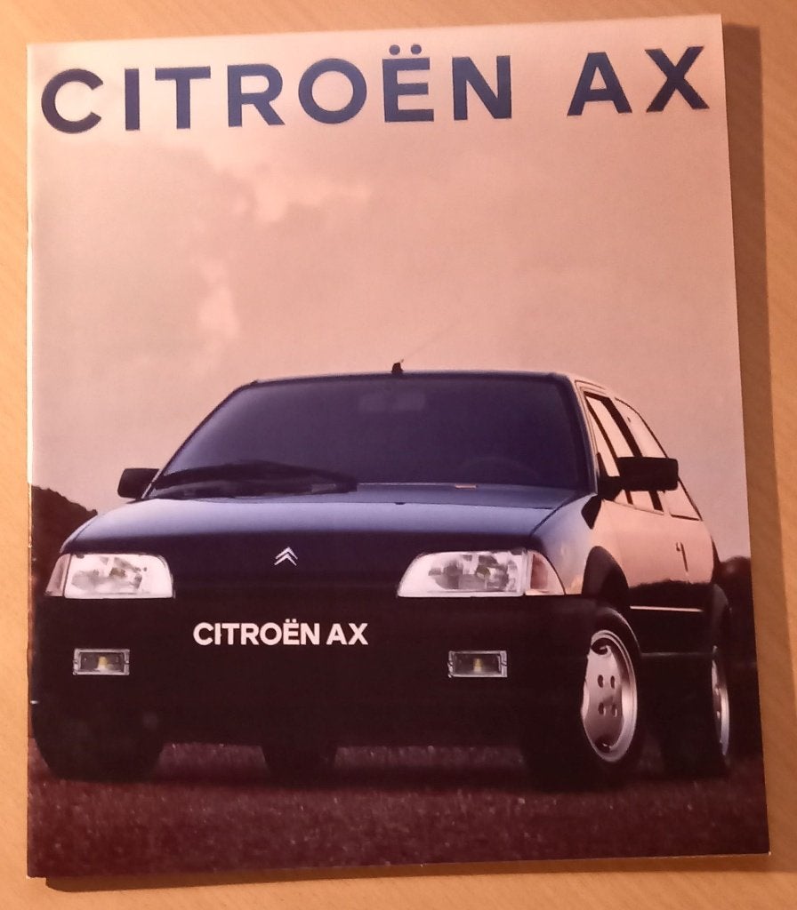 Citroën AX brochure, 7/91, Verzenden