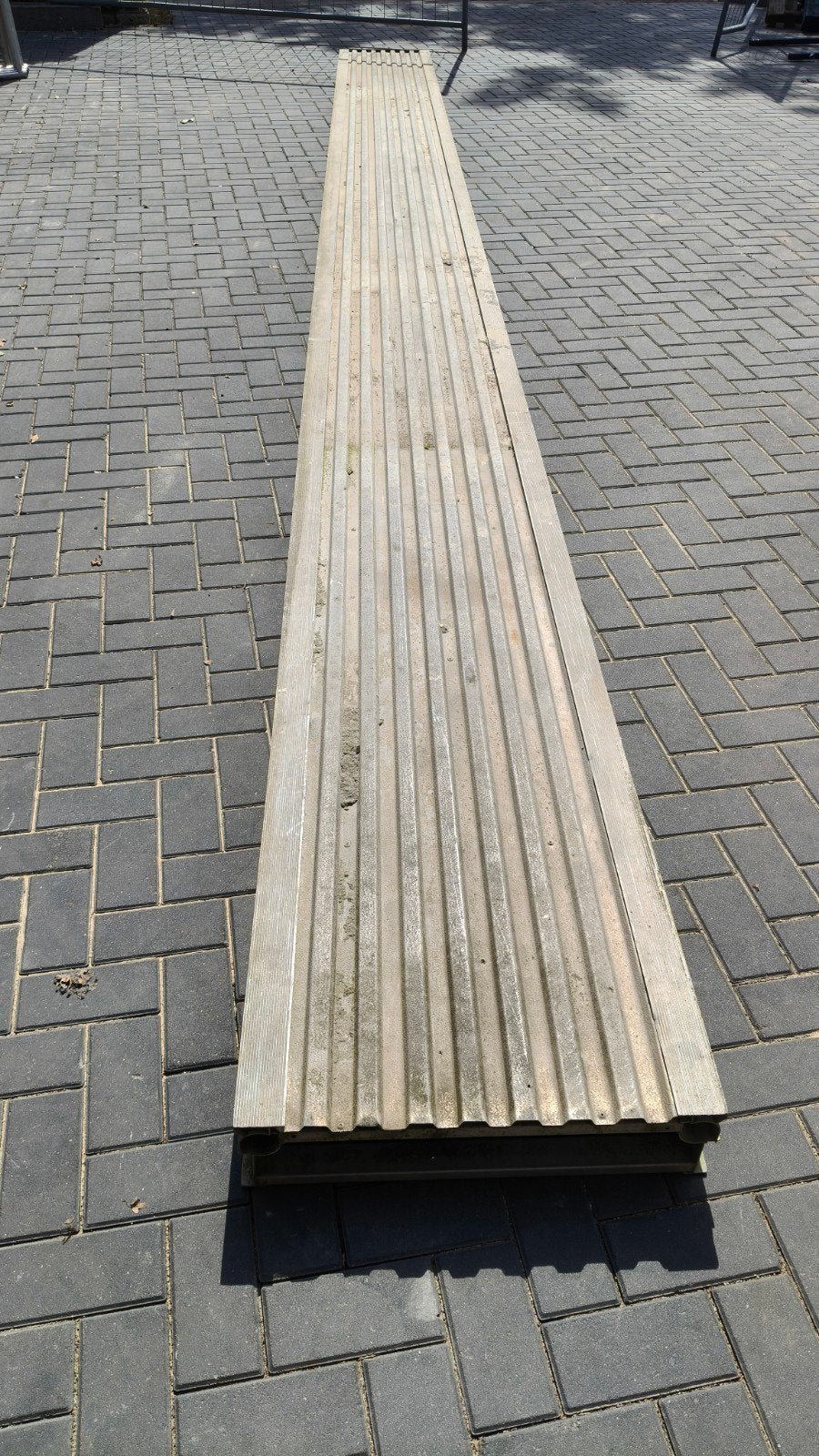 Aluminium loopbrug 8 meter lang, Ophalen, Gebruikt, Overige typen, 5 meter of hoger