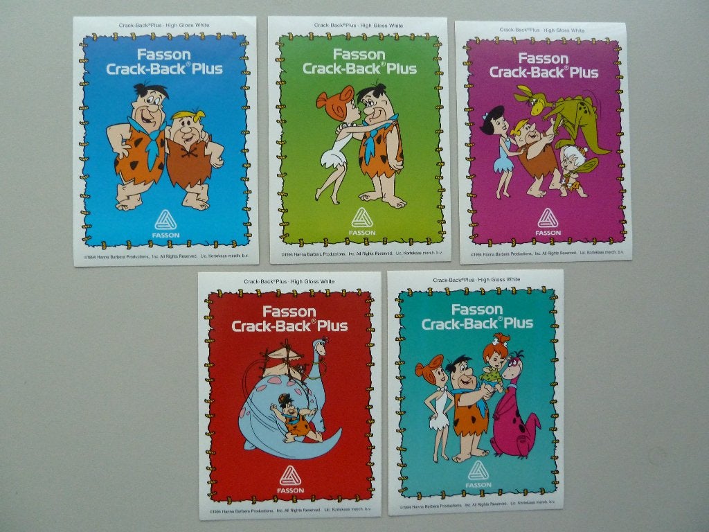 nr11 Flinstones stickers uit 1994, Verzamelen, Ophalen of Verzenden, Zo goed als nieuw, Foto of Kaart