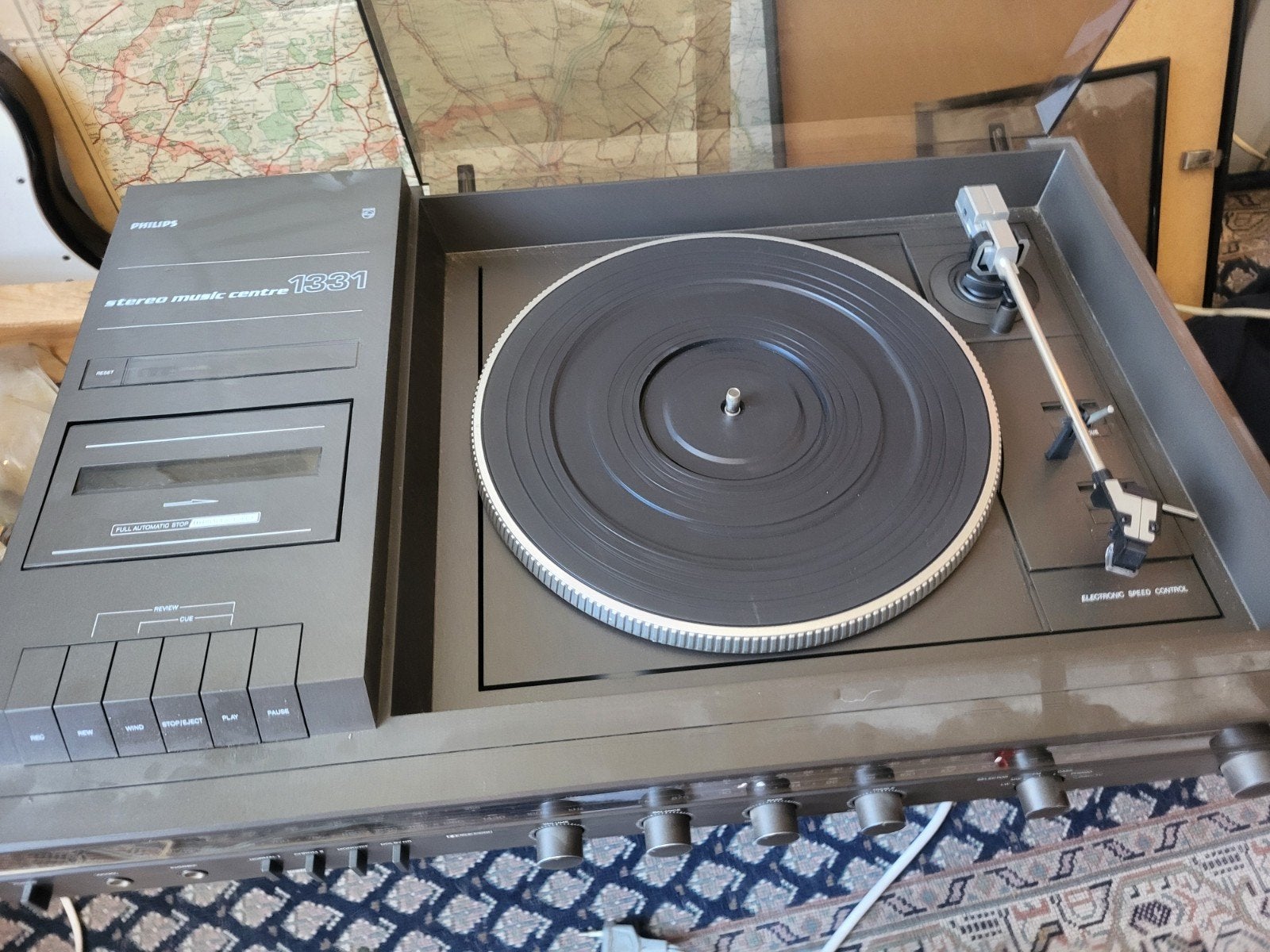 Philips Stereo Music Centre 1331 - Platenspeler & Cassette, Philips, Gebruikt, Cassettedeck, Losse componenten