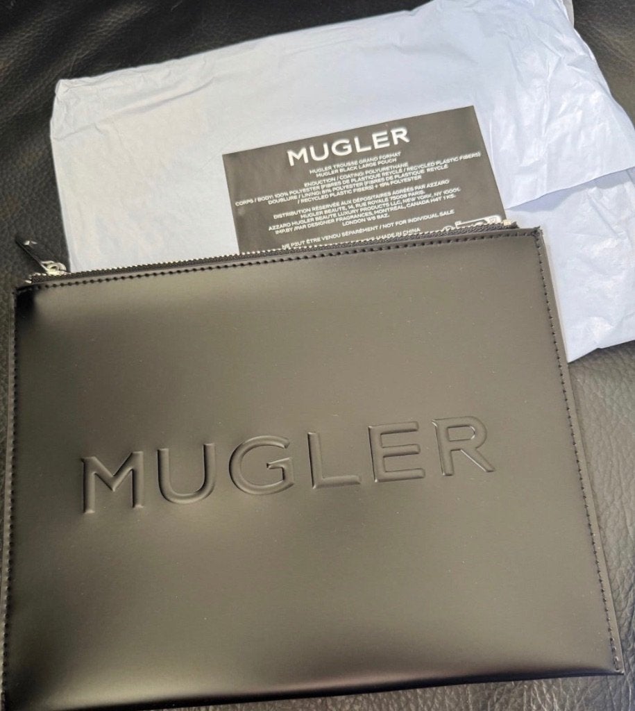 NIEUWE MOOIE MUGLER TOILETTAS, Verzenden, Nieuw, Zwart, Jongen of Meisje