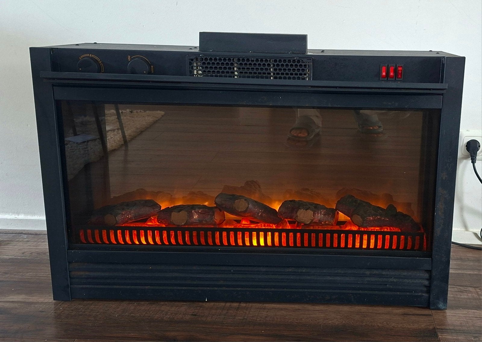 Classic Fire Firenze elektrische sfeerhaard, Ophalen, Gebruikt, Vrijstaande haard, Elektrische haard