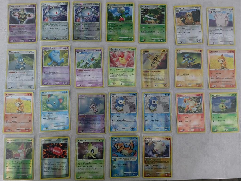 Pokémon - Diamond & Pearl - 26 Holo's & Reverse Holo's, Ophalen of Verzenden, Gebruikt, Meerdere kaarten, Foil