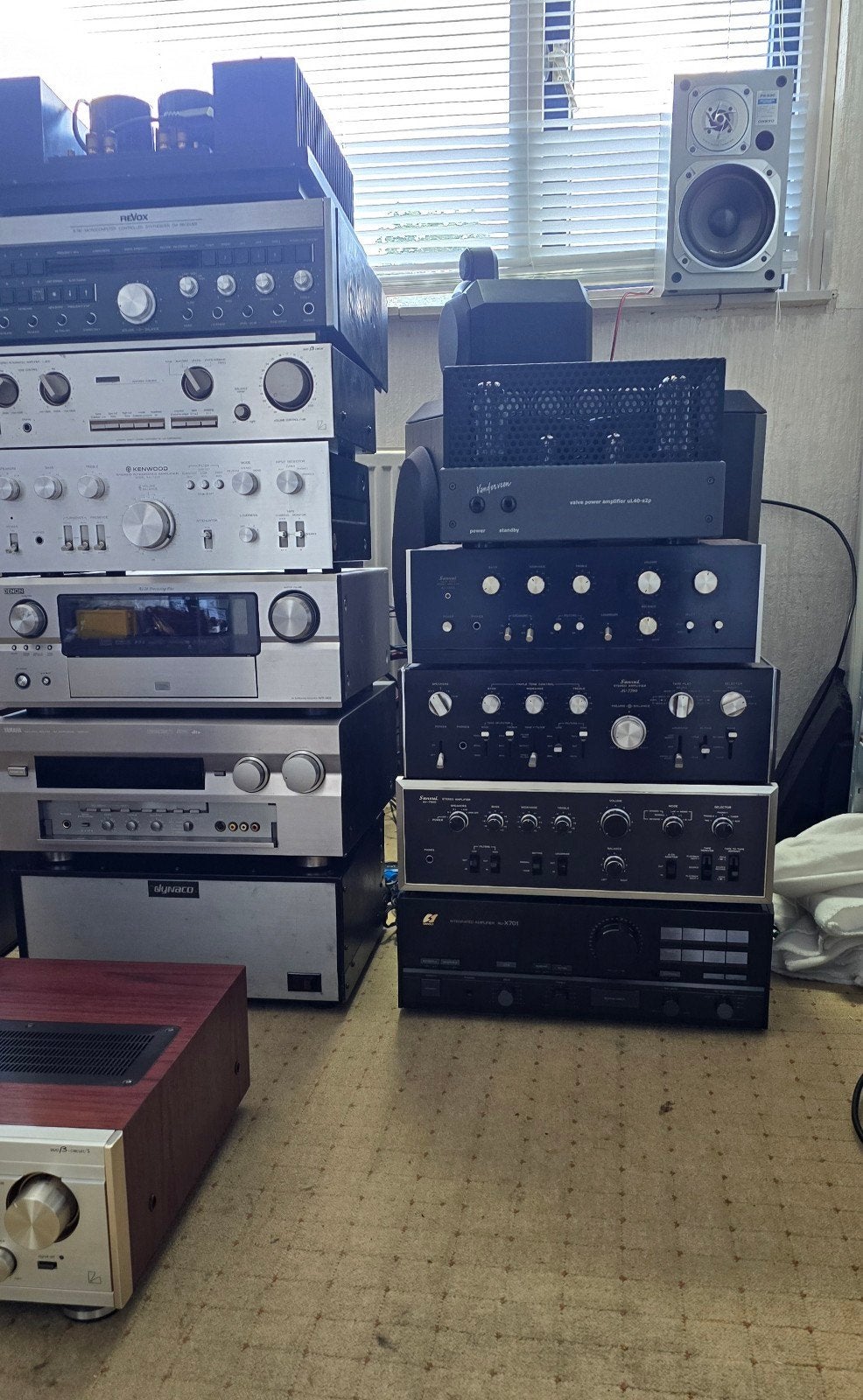 Diverse collectie vintage audio apparatuur, Gebruikt, 60 tot 120 watt, Stereo, Ophalen