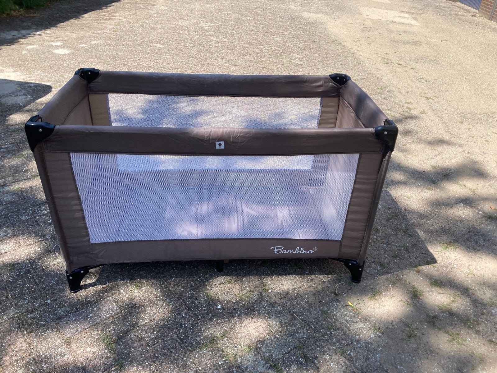 Bambino campingbedje - Ideaal voor onderweg!, Ophalen of Verzenden, Zo goed als nieuw, 140 tot 160 cm, 70 tot 85 cm