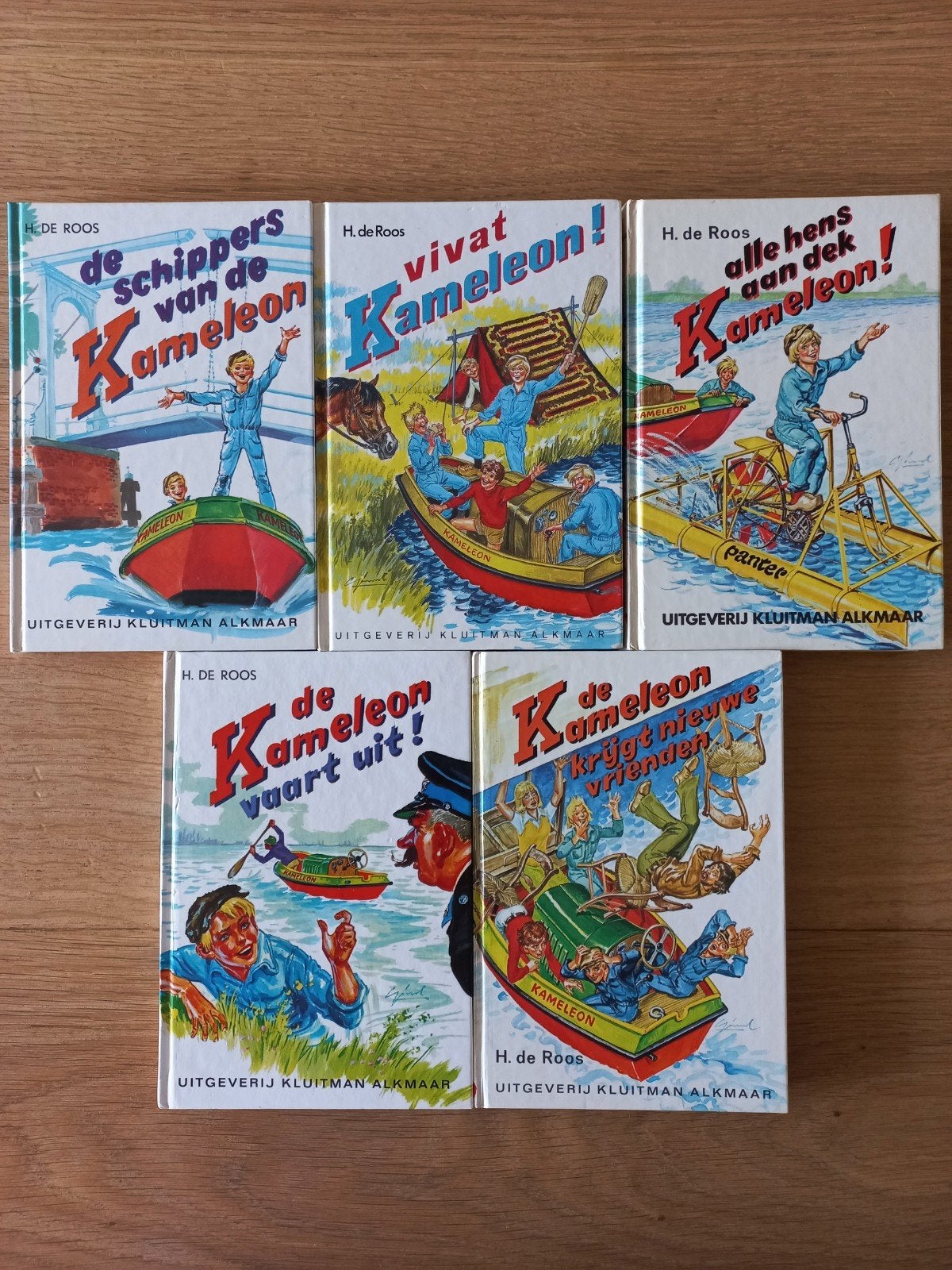 5x Kameleon serie, H. de Roos, originele versie, SAMEN €10,-, Ophalen of Verzenden, Gelezen