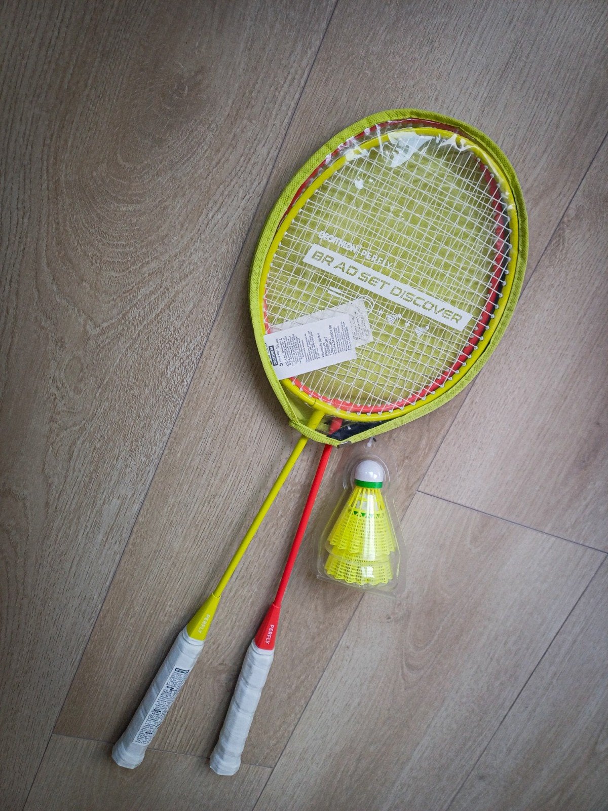 Decathlon Badminton Set Adults Children Red Yellow, Ophalen, Zo goed als nieuw, Racket(s)