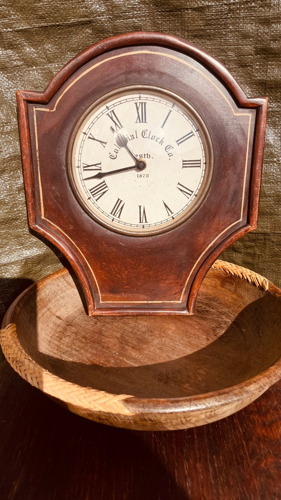 Antieke Penduleklok wandklok jaren 1930, Antiek en Kunst, Ophalen of Verzenden