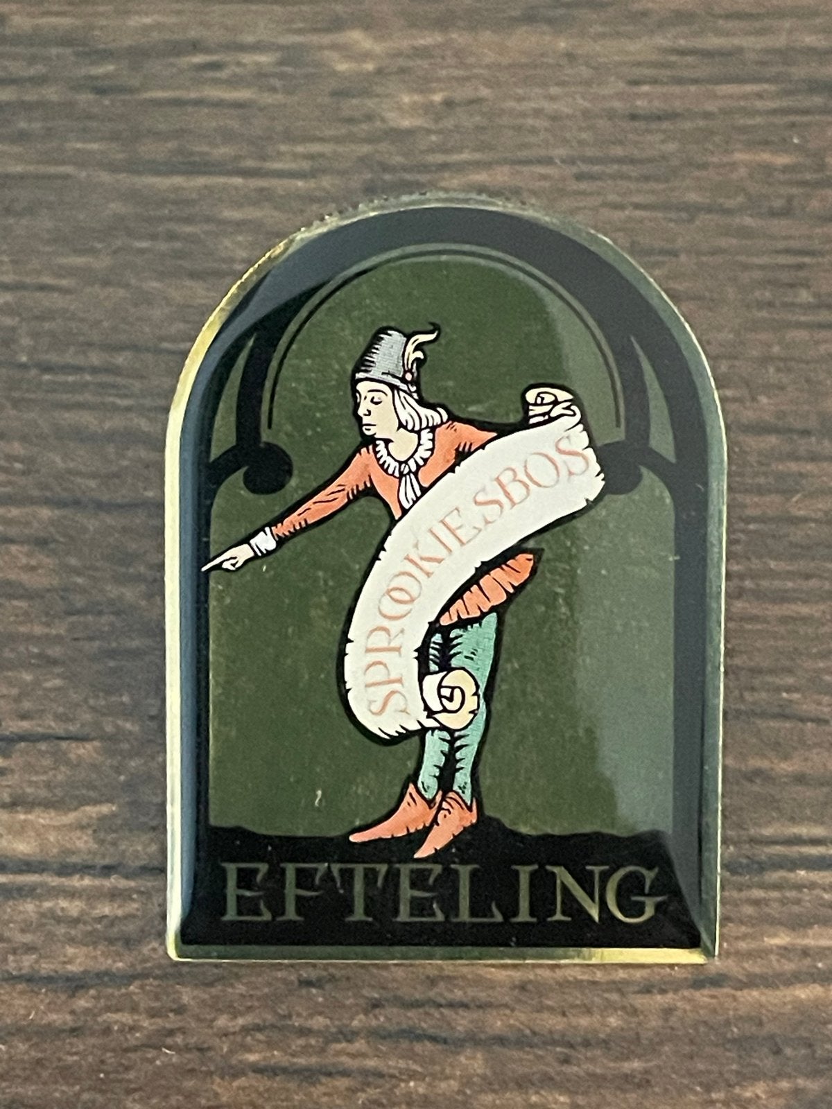 Efteling Sprookjesbos Smidje Pin, Verzamelen, Efteling, Ophalen of Verzenden, Gebruikt, Button of Speldje