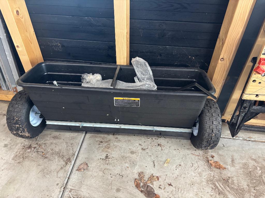 Kunstmest lijnstrooier voor mini tractor, Ophalen, Gewasbescherming en Bemesting