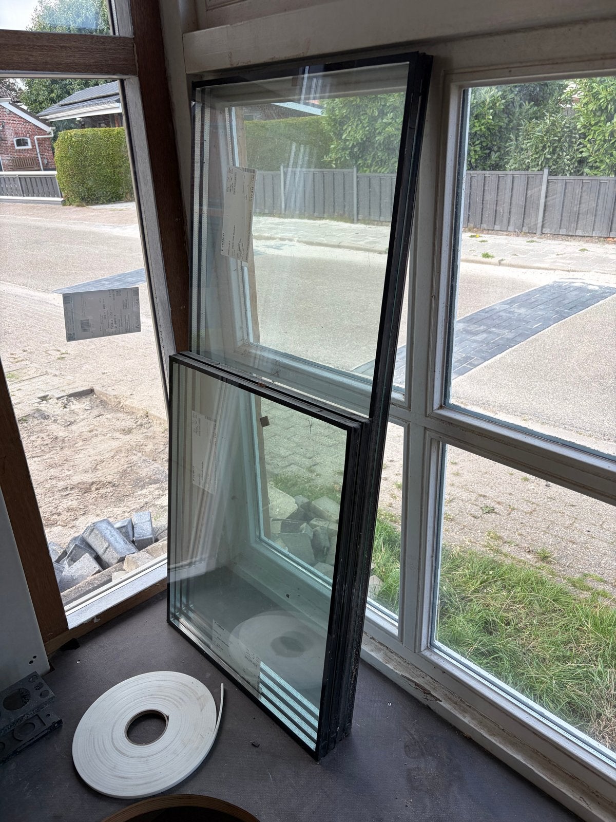 4x nieuwe HR++ ruit, Ophalen, Nieuw, Gevelraam of Ruit, Dubbelglas