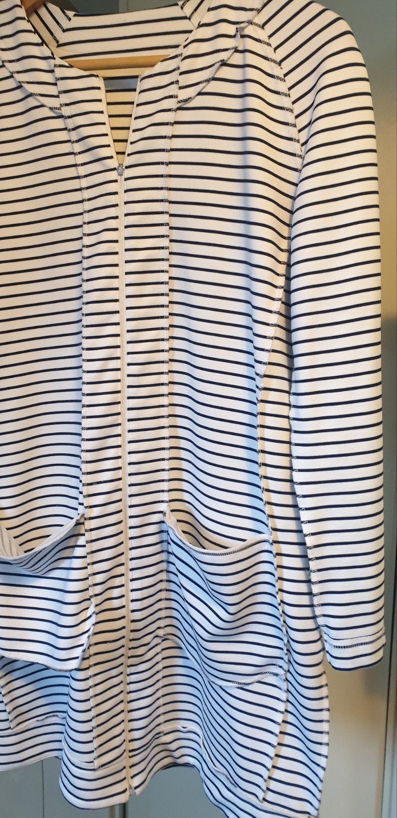 Eugen Klein Blauw/Wit Gestreept Vest Maat 38, Maat 38/40 (M), Blauw, Eugen Klein, Ophalen of Verzenden