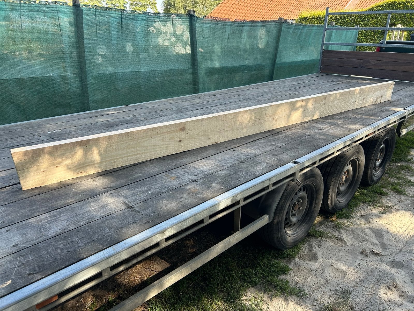 8 stuks balken 50x200x3700mm, Doe-het-zelf en Verbouw, Hout en Planken, Ophalen, Gebruikt, Balk, Overige houtsoorten