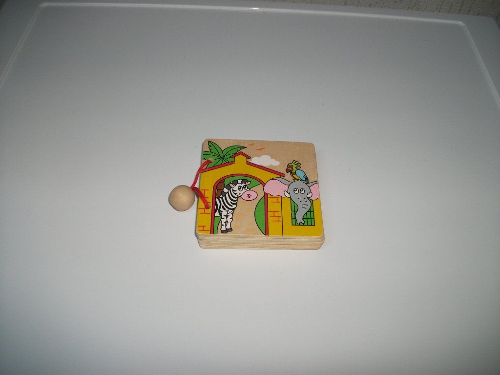 Hout boekje Viga Toys dieren, Kinderen en Baby's, Speelgoed | Houten speelgoed, Ophalen of Verzenden, Gebruikt