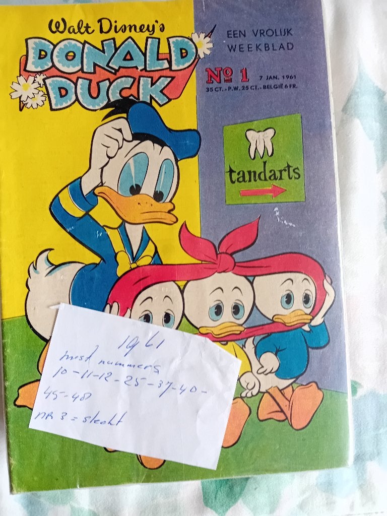 donald ducks vanaf 1960 zie omschrijving, Meerdere stripboeken, Ophalen, Gelezen
