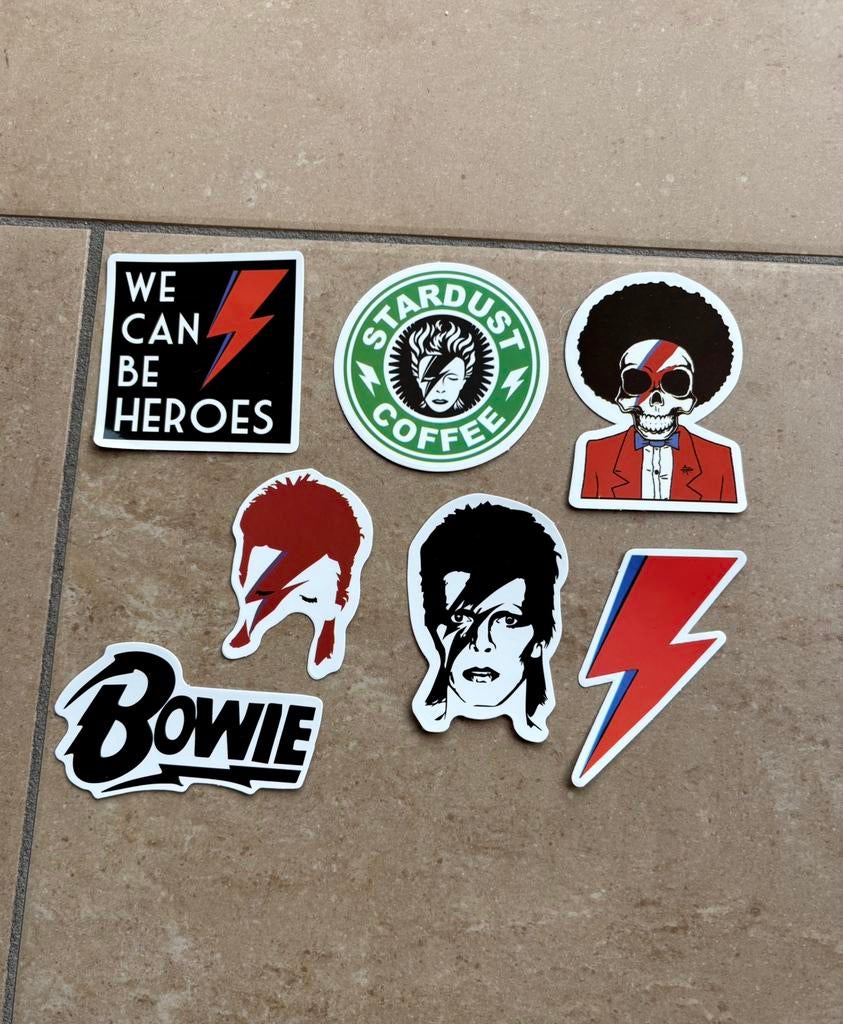 David Bowie Ziggy Stardust stickers, Verzamelen, Stickers, Ophalen of Verzenden