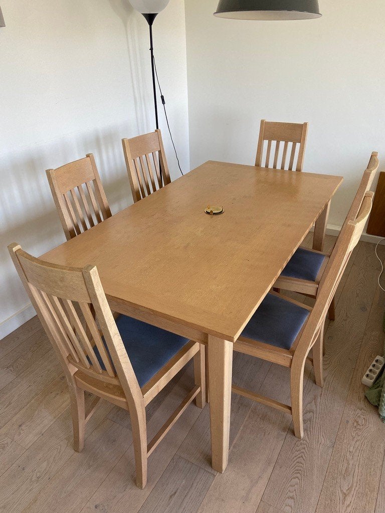 Woonkamerset beschikbaar om op te halen!, Ophalen, Gebruikt, Moder, neutral, ikea, 4 tot 6 stoelen