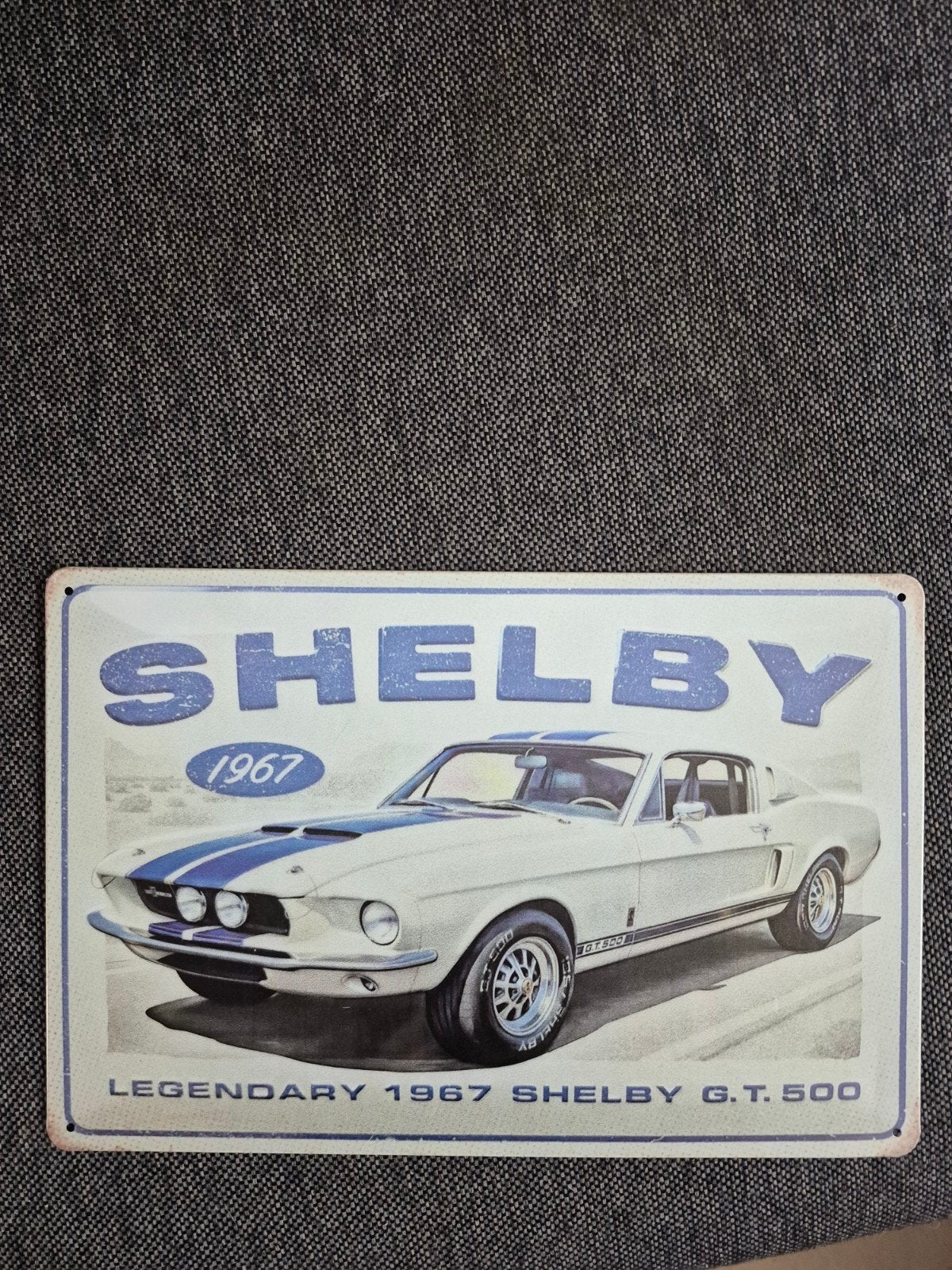 Metalen wandbord Shelby GT 500 1967, Vintage, Meerkleurig, Ophalen of Verzenden, Zo goed als nieuw