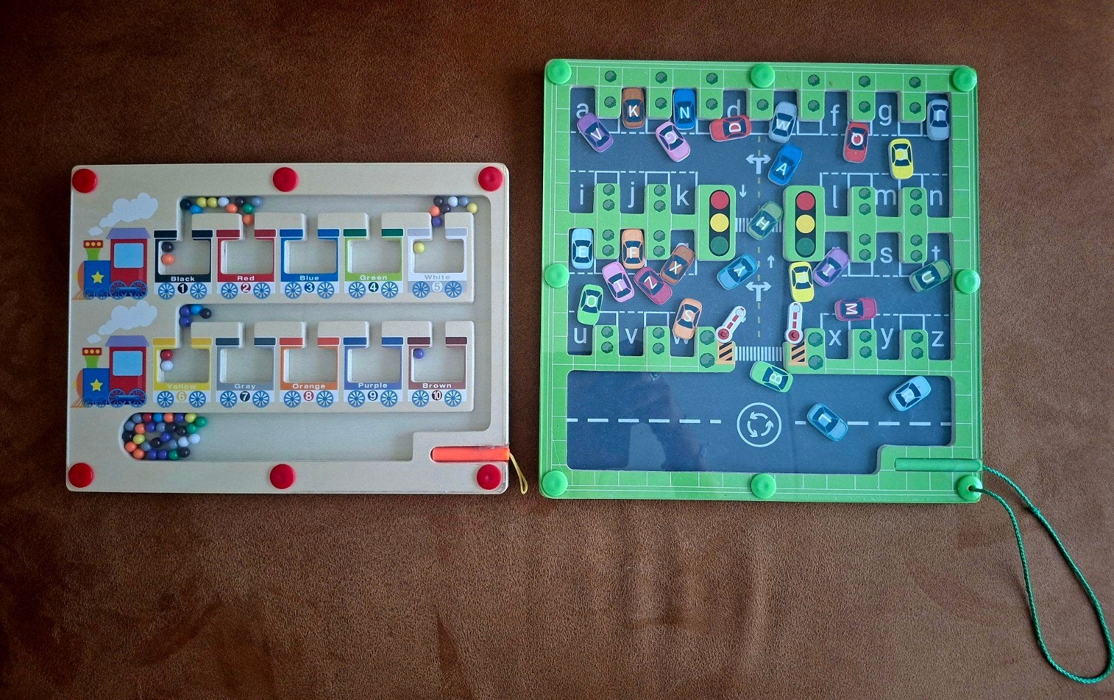 Houten magneet puzzels, Ophalen of Verzenden, Zo goed als nieuw, Overige typen