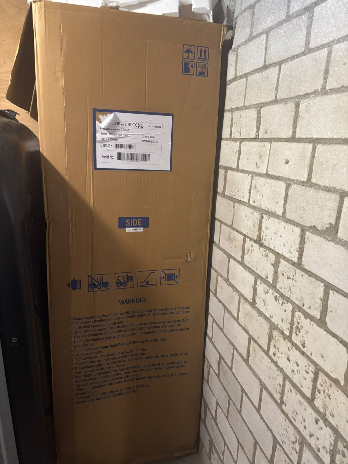 Nieuwe TEFCOLD CEV435CP Black/Pepsi Flessenkoeler horeca, Ophalen, Zo goed als nieuw