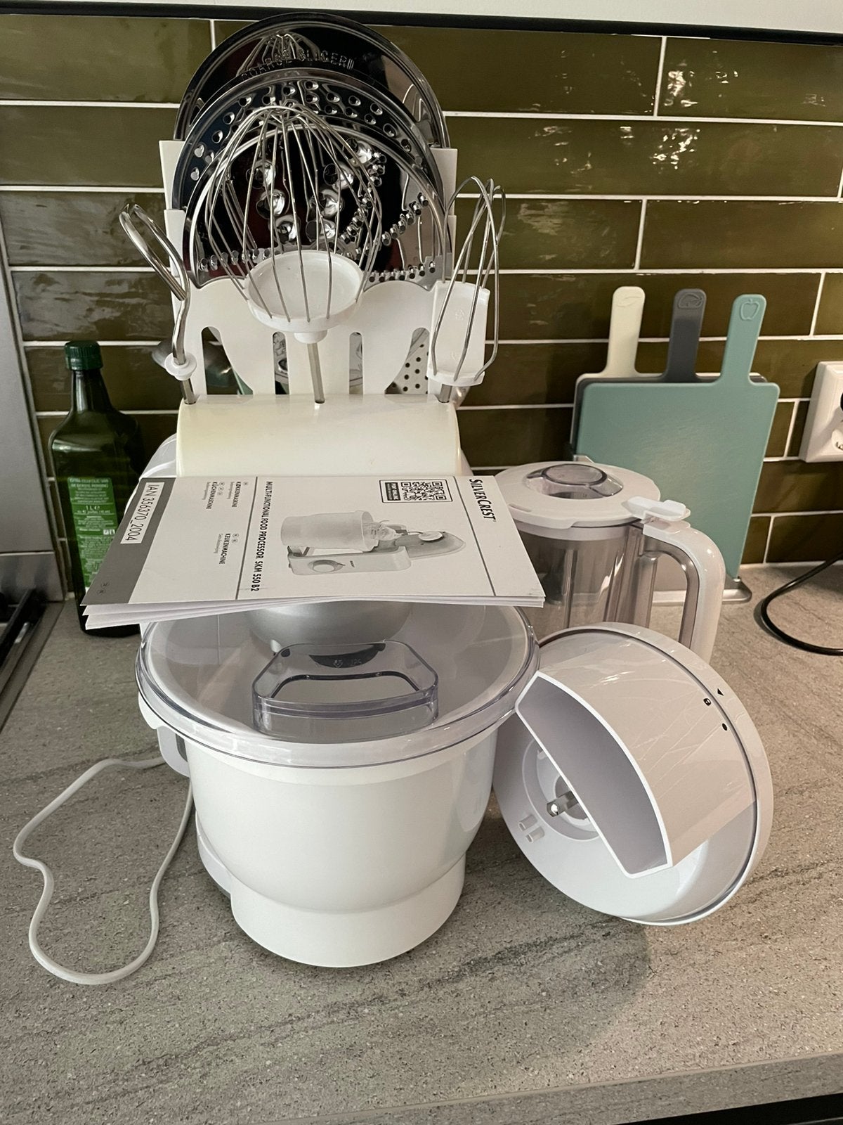 Silvercrest food processor SKM 550 B2, Ophalen, Zo goed als nieuw, 3 snelheden of meer