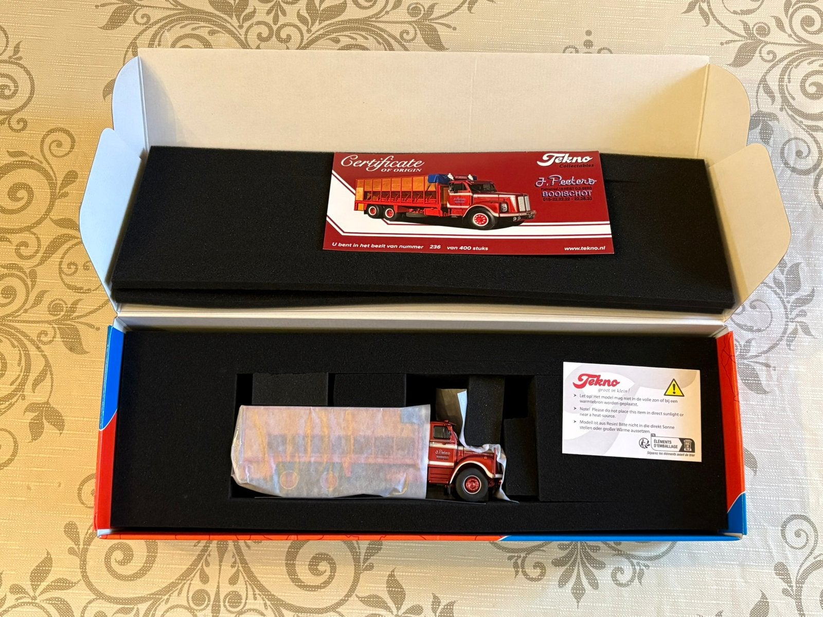 Tekno model van een F. Peeters, Ophalen of Verzenden, Zo goed als nieuw, Bus of Vrachtwagen, Tekno