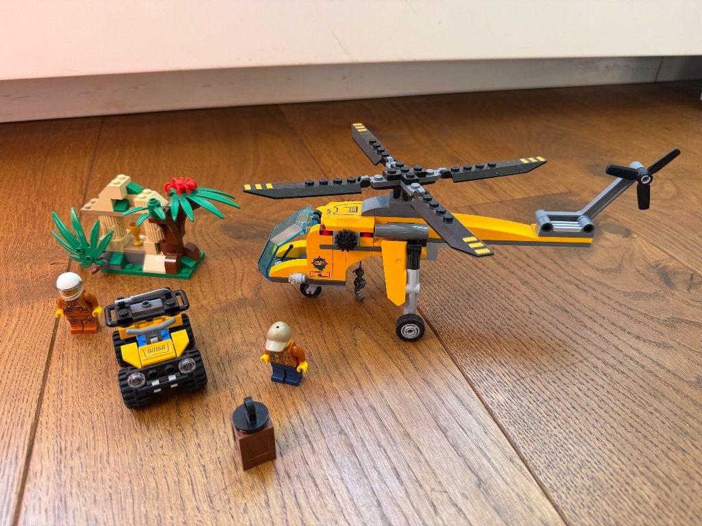 Lego City Jungle vrachthelikopter 60158, City, Lego, Inclusief instructies, Ophalen of Verzenden
